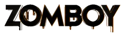 Zomboy logo, wordmark version, on a transparent background