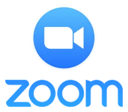Zoom logo, icon version, on a transparent background