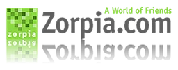 Zorpia logo, wordmark version, on a transparent background