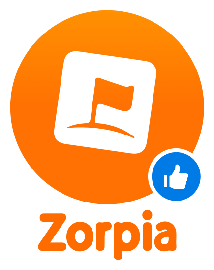 Zorpia logo on a transparent background
