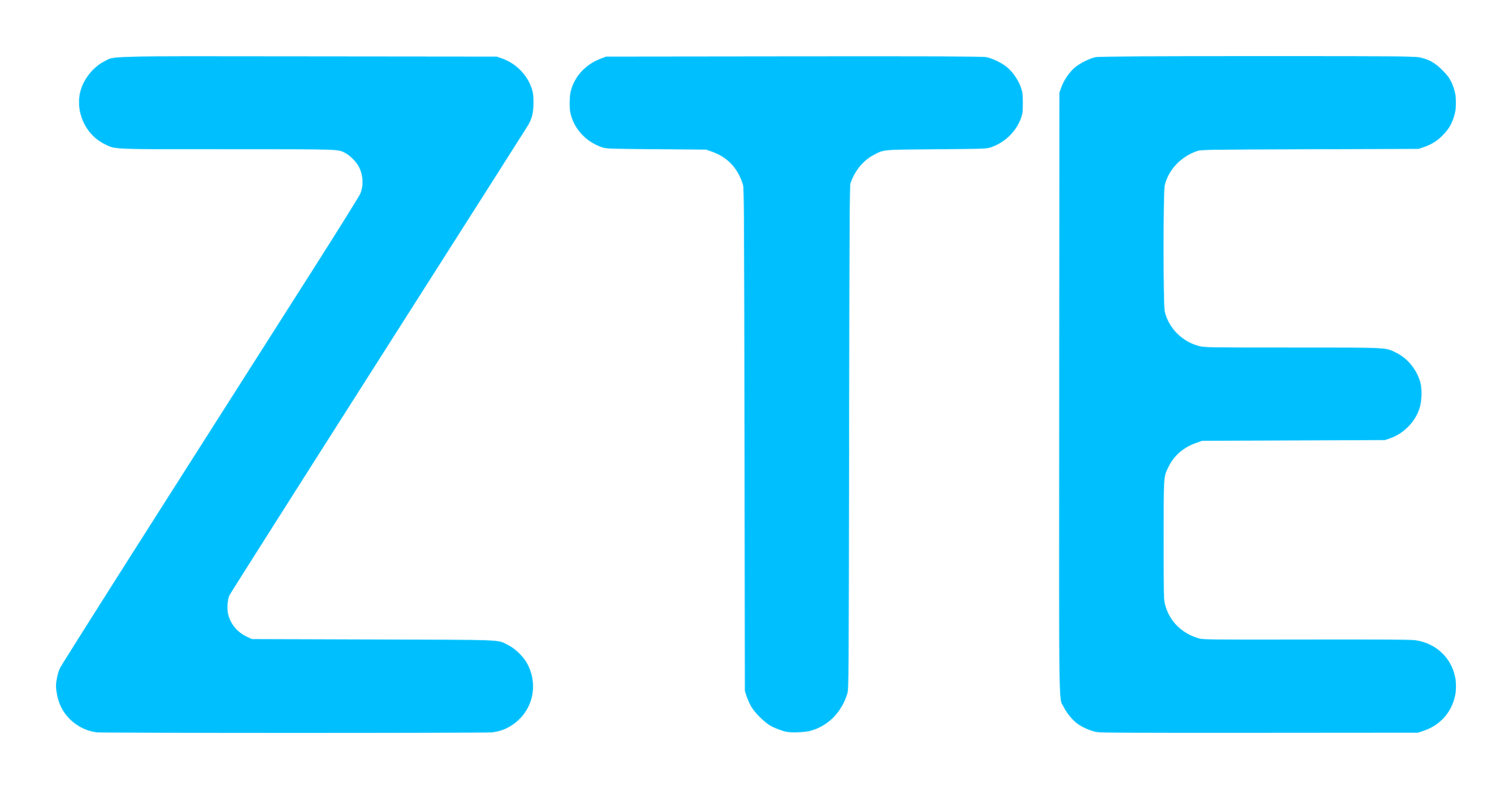 ZTE logo on a transparent background
